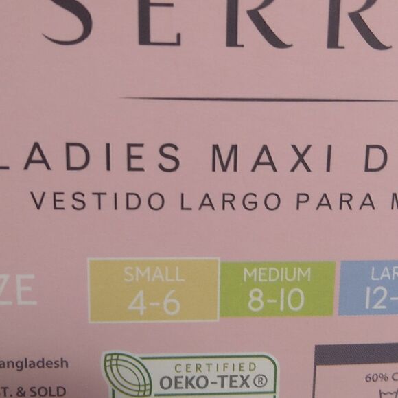 - BarbieCore Pink Serra Ladies Maxi  Dress...Size S...New in Package - Picture 3 of 6